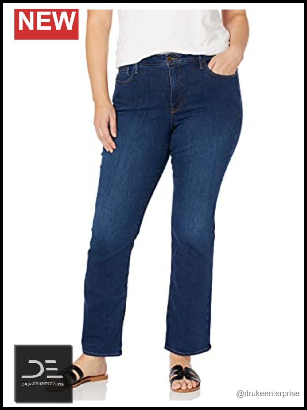 NYDJ Plus Barbara Bootcut Jeans, Lift Tuck Slimming, 32" Inseam